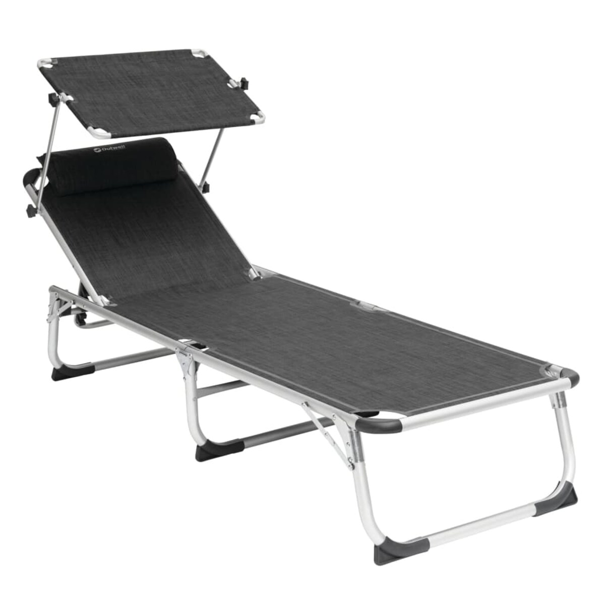 Outwell Składane krzesło Victoria, czarno-szare