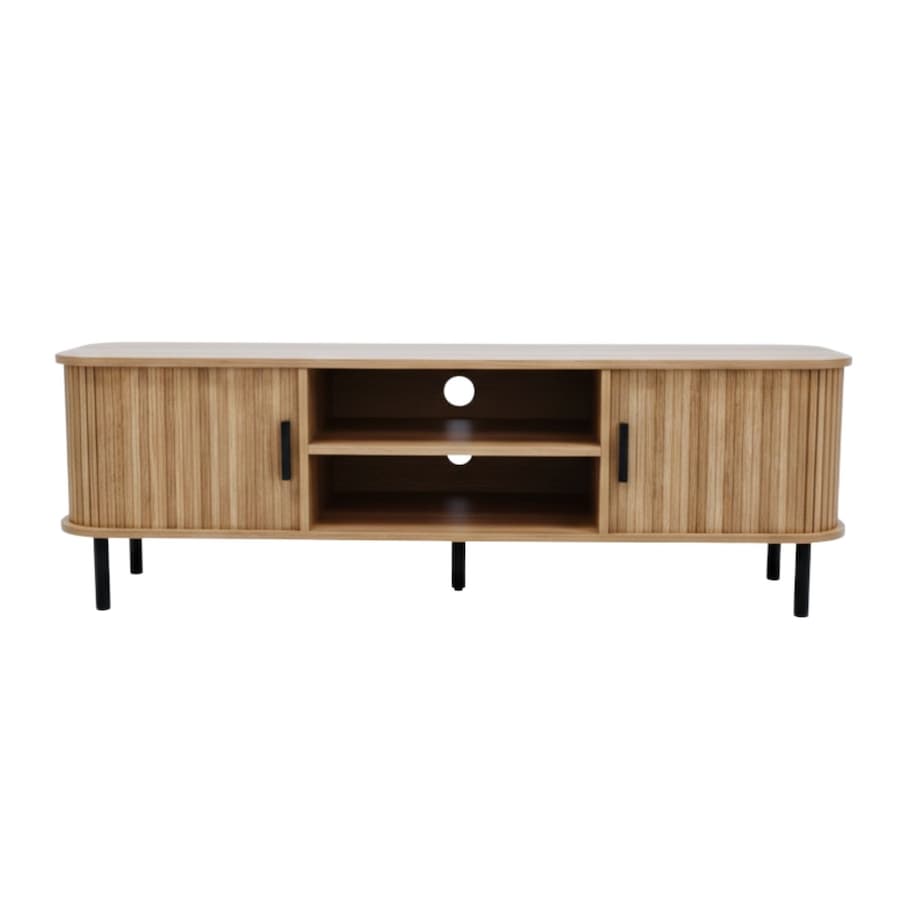 Szafka rtv ryflowana SCAVA, 140 x 40 x 46 cm