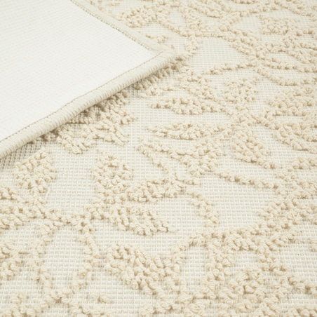 Dywanik łazienkowy Lino 50x80 cm bawełniany ornament beżowy szt