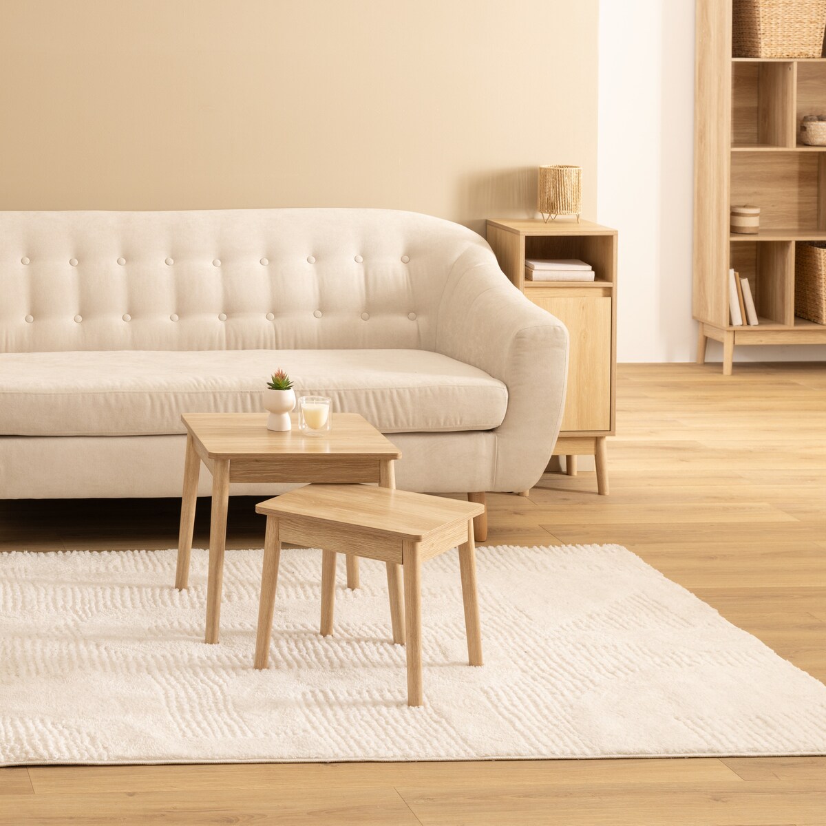 Zestaw stolików kawowych ABANA, 2 stoliki