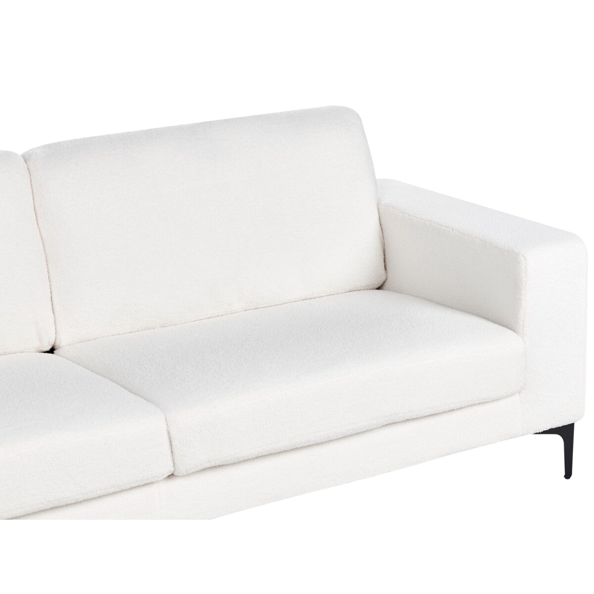 Sofa 3-osobowa boucle biała VADSTENA