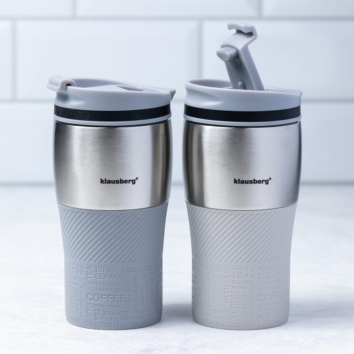 Kubek termiczny 320ml KLAUSBERG szary