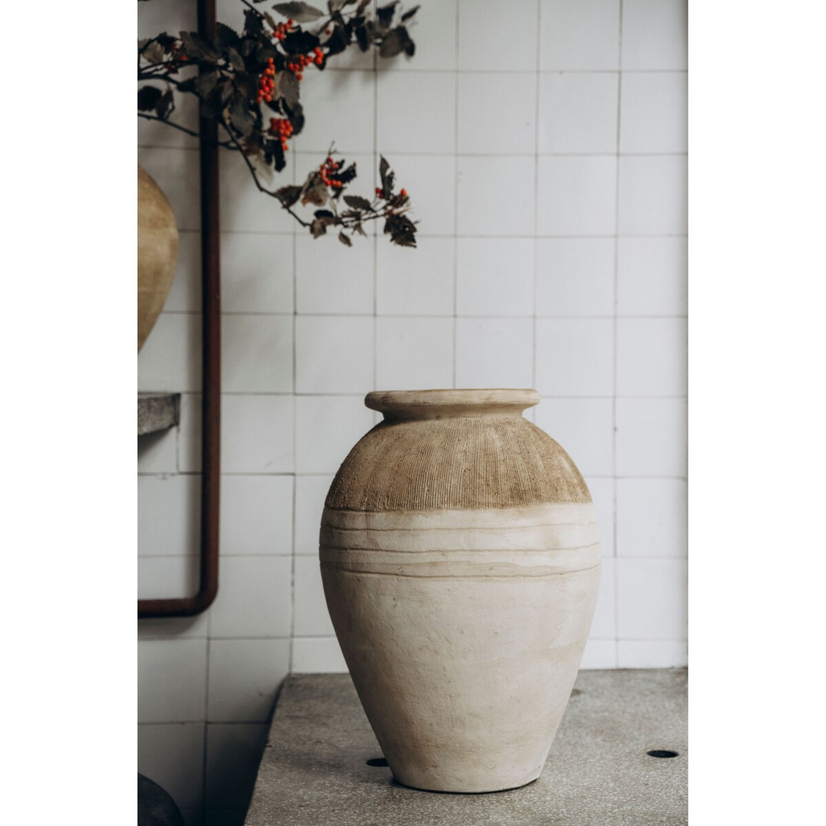 Wazon z terakoty ZORA, W: 56 cm