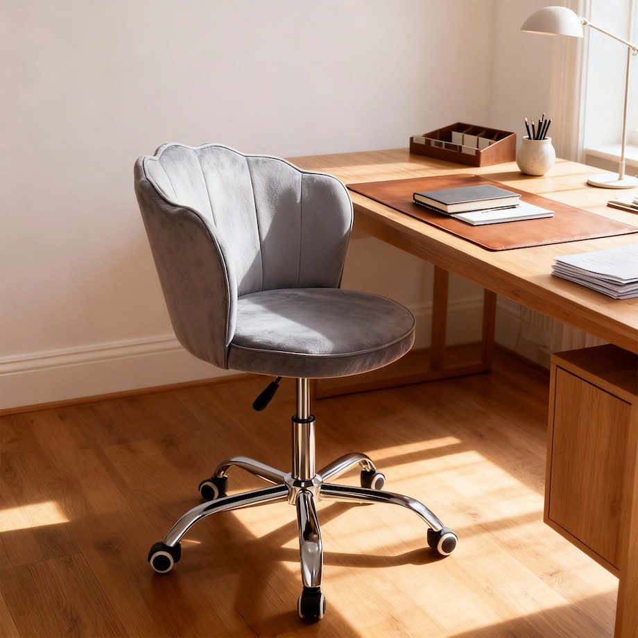 Fotel biurowy NULA obrotowy szary