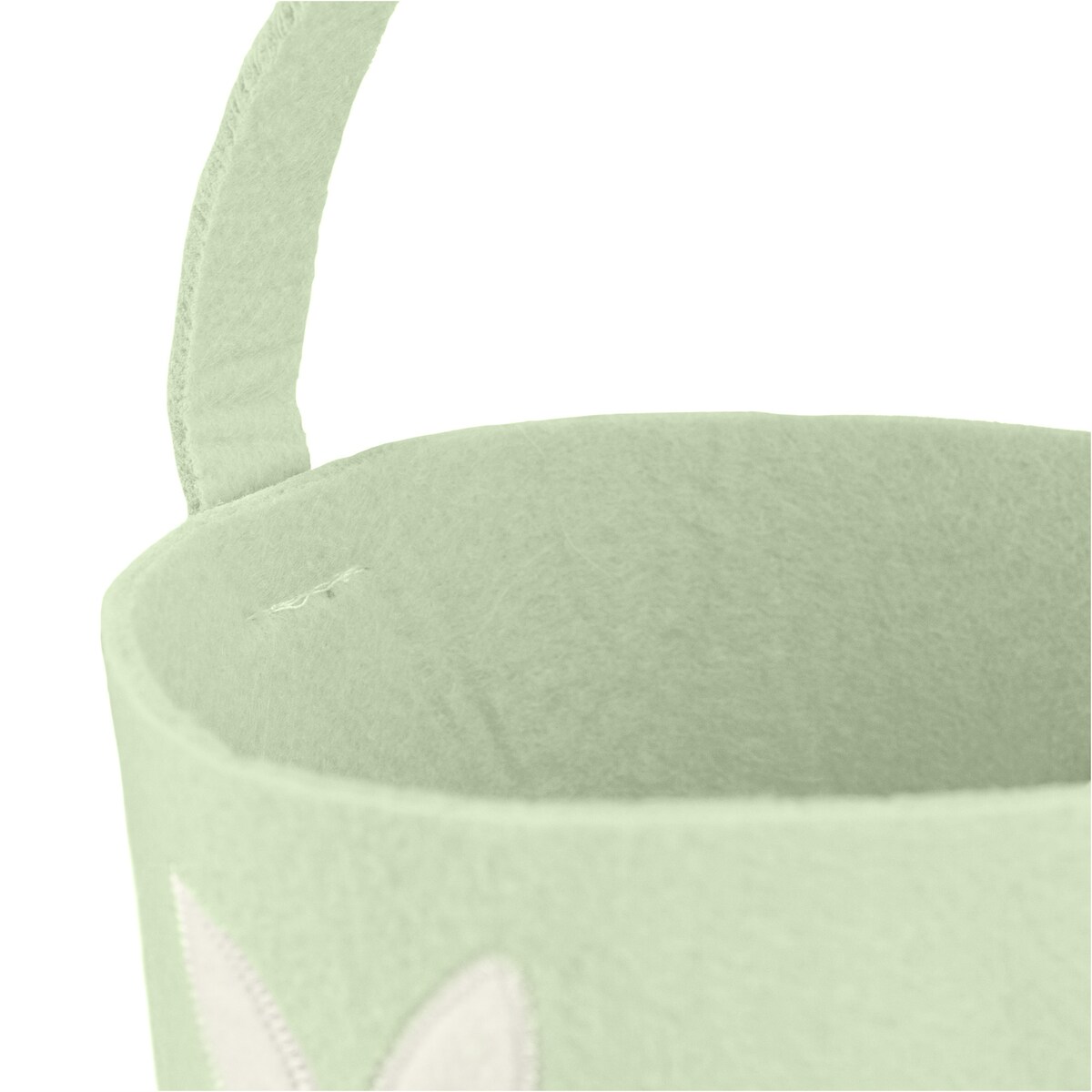 Koszyk Koszyczek Filcowy Wielkanocny Na Jajka Pisanki Dekoracja Ozdoba Z Zajączkiem Zielony