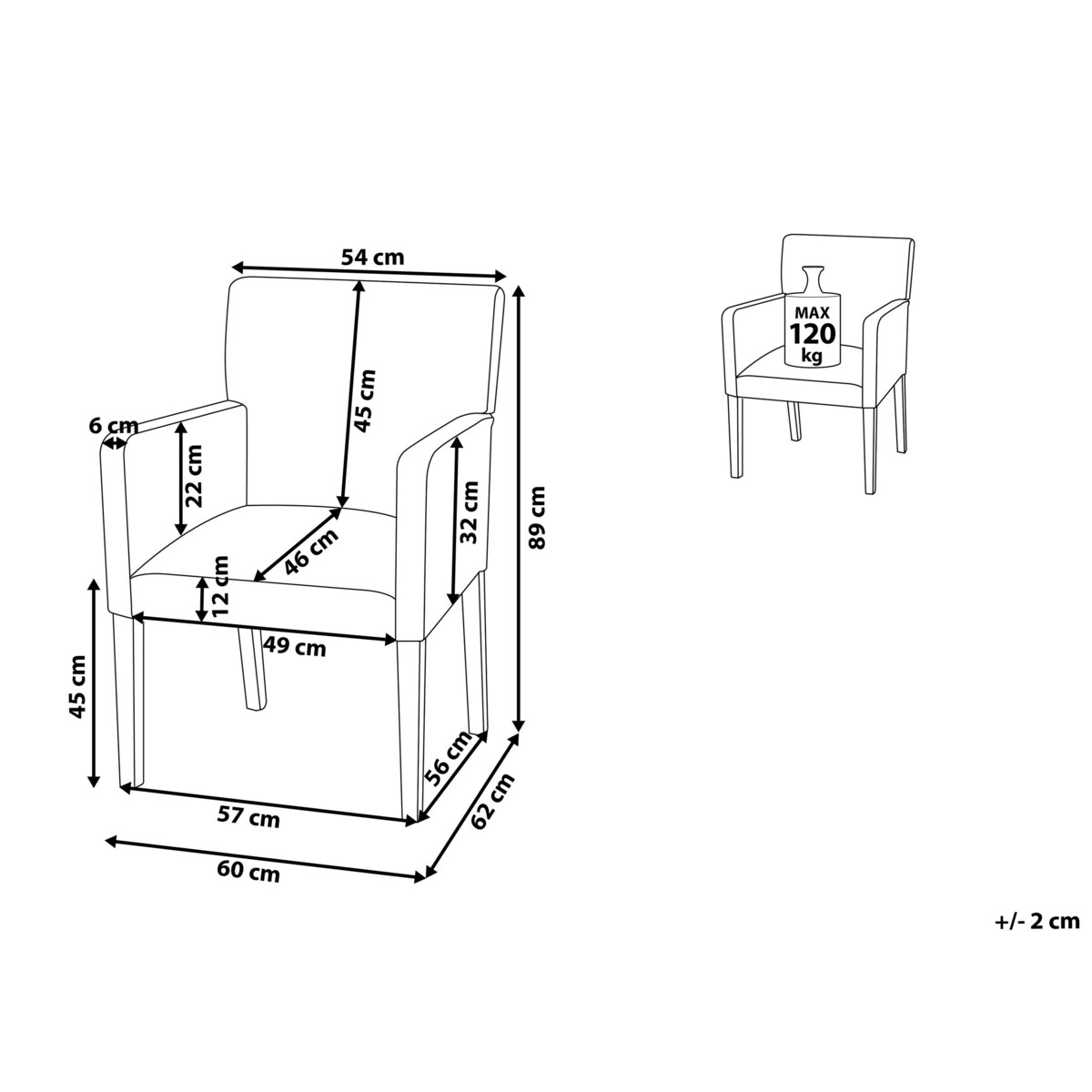 Krzesło do jadalni beżowe ROCKEFELLER