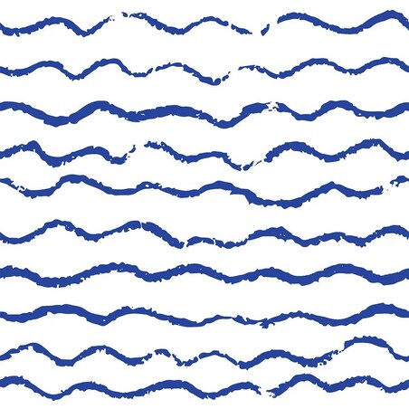 Lniany ręcznik kuchenny - morskie fale