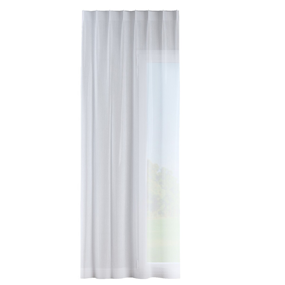 Zasłona na haczykach flex pojedynczych 130x245 kremowy