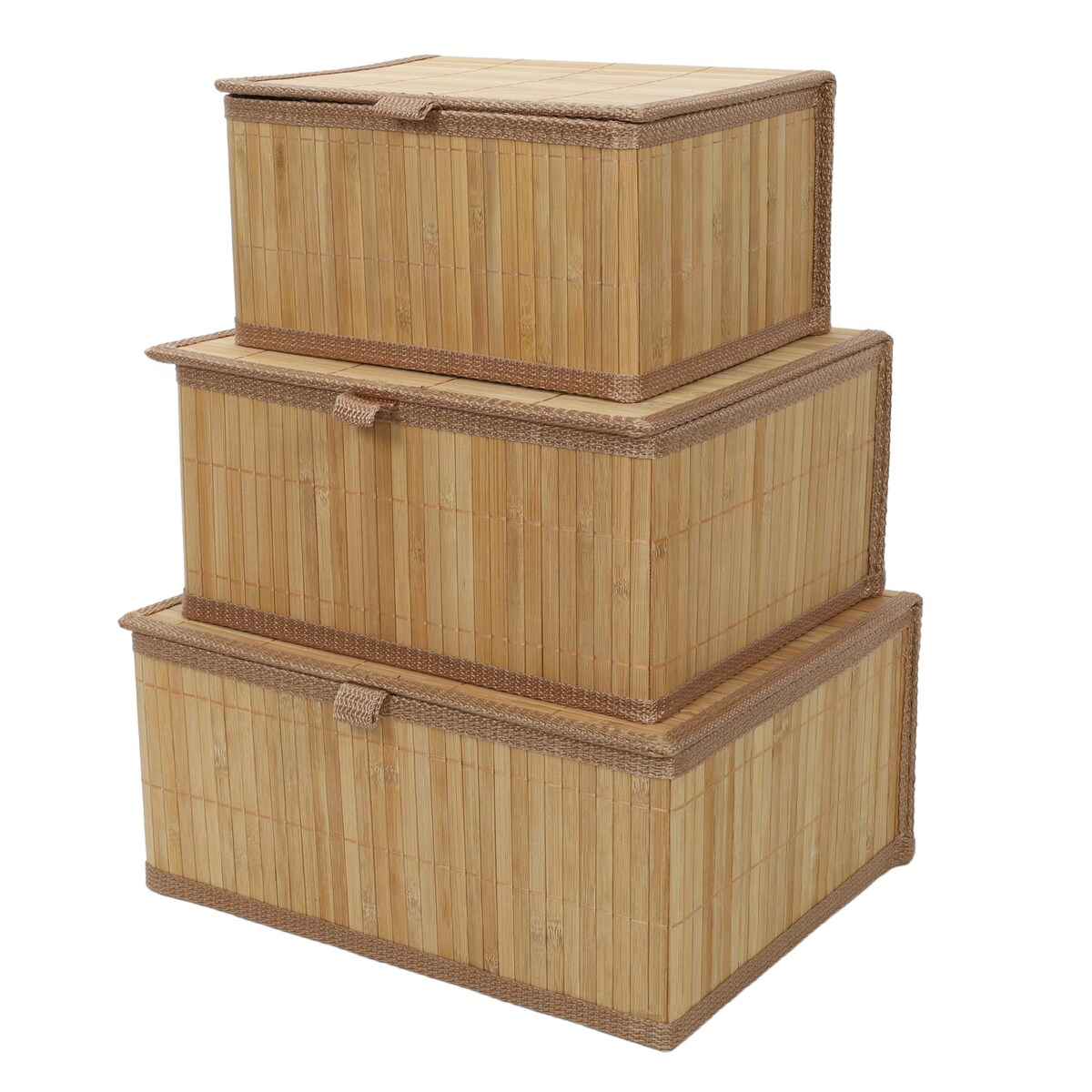 Zestaw zamykanych koszyków w trzech rozmiarach TILVA