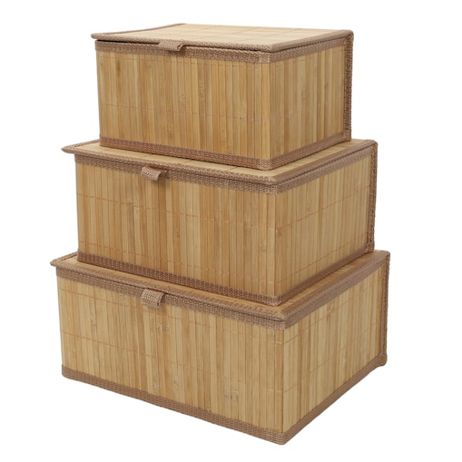 Zestaw zamykanych koszyków w trzech rozmiarach TILVA