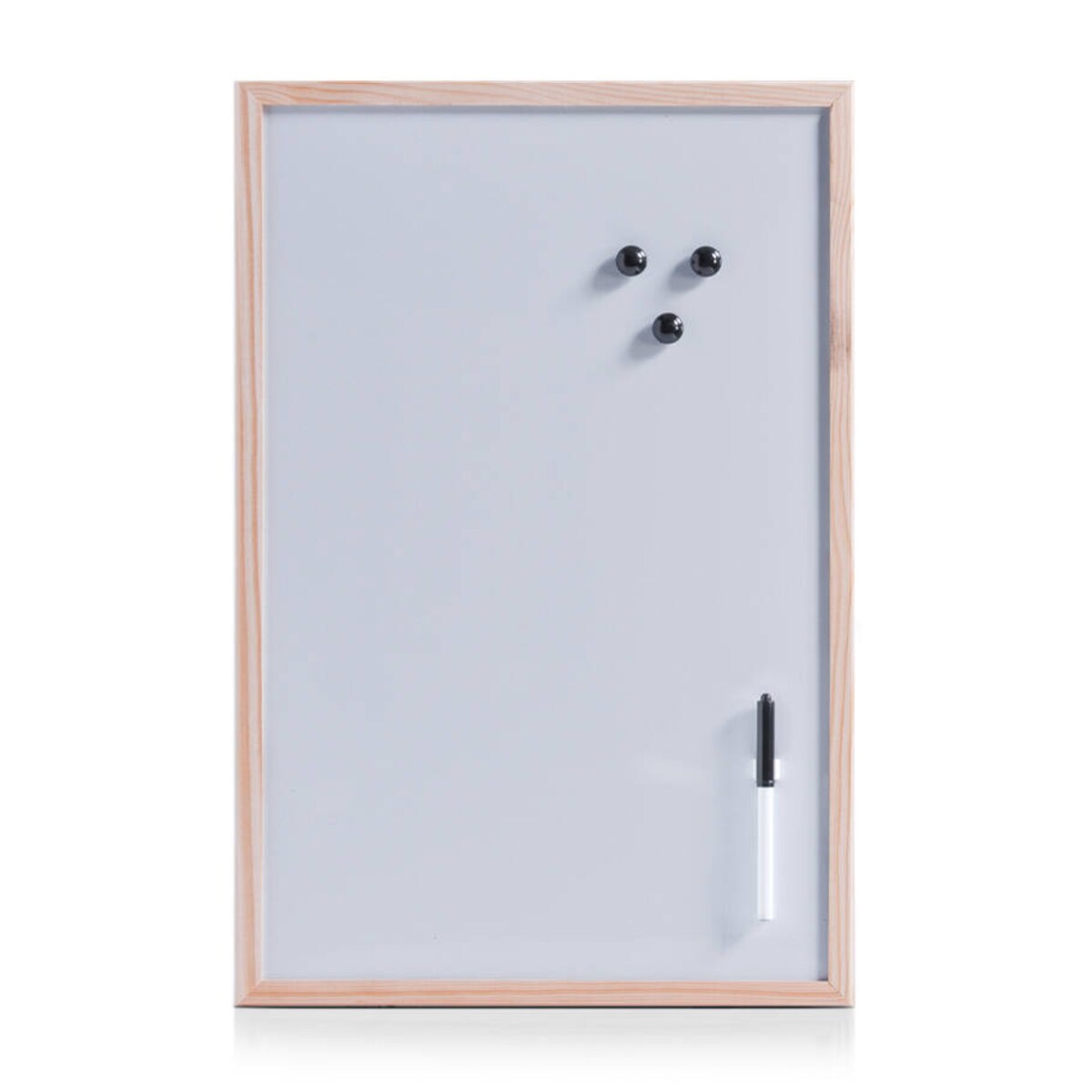 Biała tablica magnetyczna z pisakiem, 40 x 60 cm