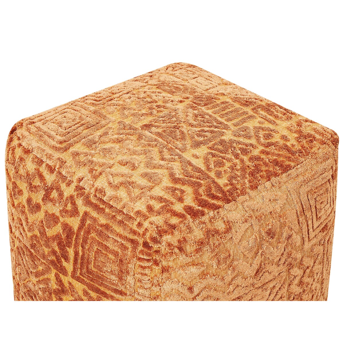 Puf 45 x 45 x 45 cm złoty brąz SANAWAN