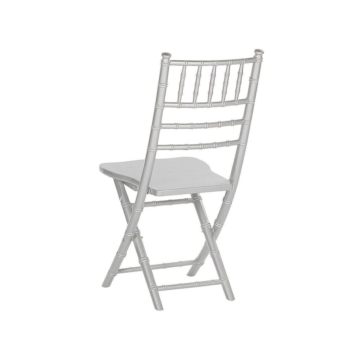 Zestaw 4 krzeseł drewniany srebrny MACHIAS