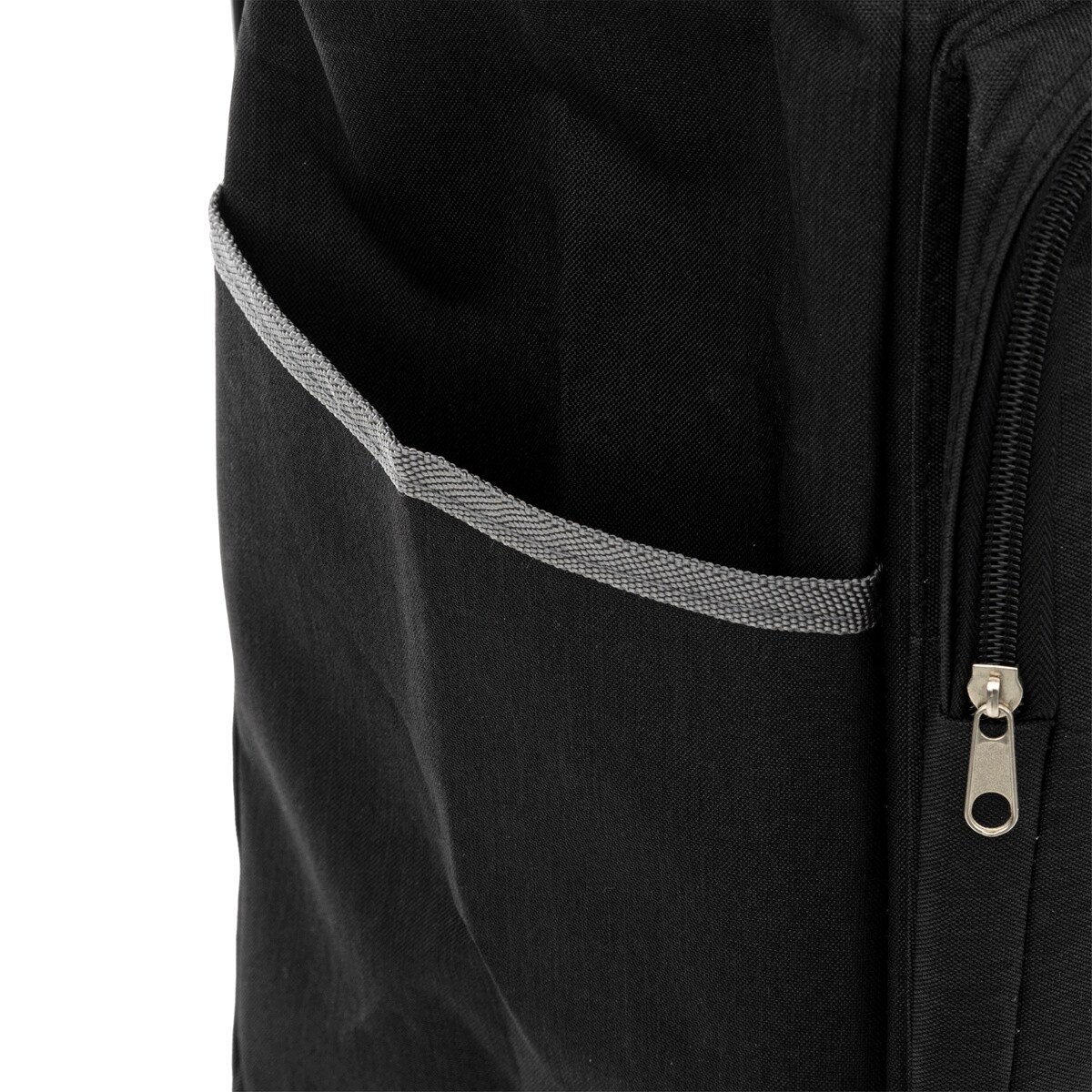 Wózek zakupowy na kółkach z pojemną komorą i kieszonkami