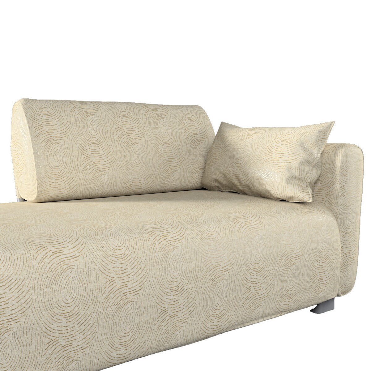 Pokrowiec na szezlong Mysinge, beżowo-złoty wzór, szezlong Mysinge, Living II