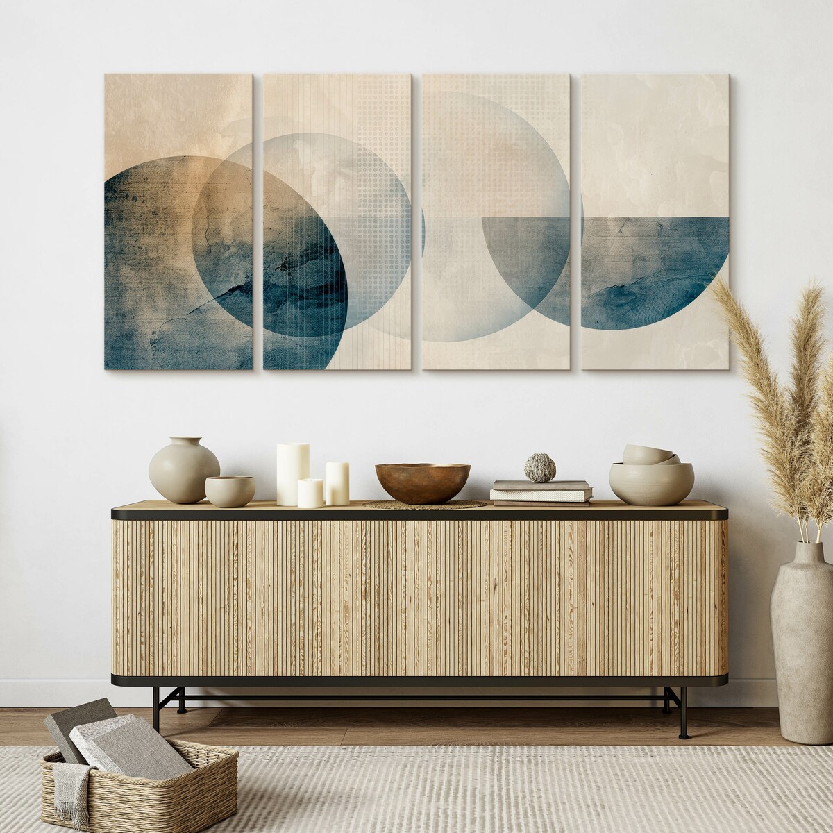 Obraz na płótnie Nowoczesna abstrakcja na betonie 120x60cm