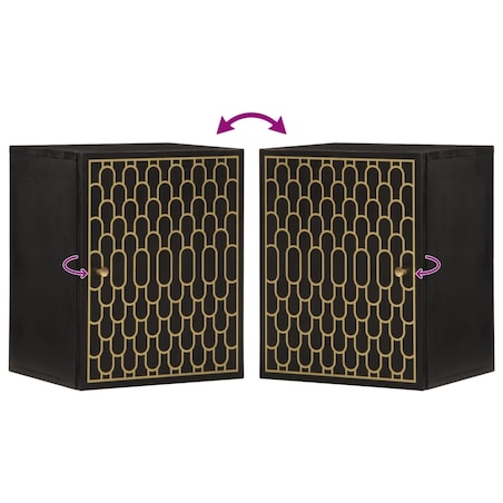 vidaXL Szafka ścienna do łazienki, 38x33x48 cm, lite drewno mango