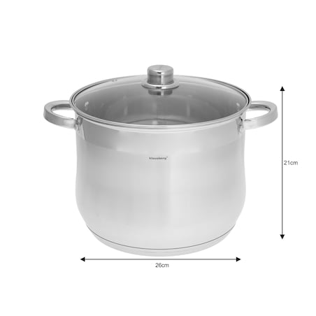 Zestaw garnków gastronomiczne zestaw 6 ele. 10.7l+13l+16L KLAUSBERG stock pot