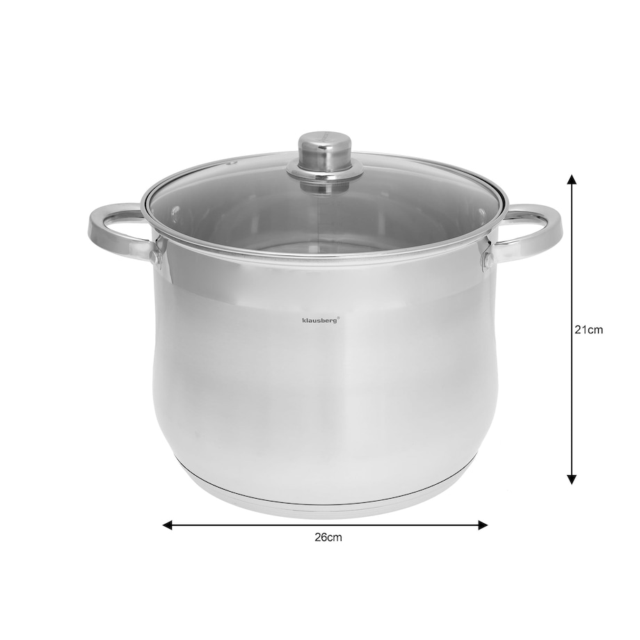 Zestaw garnków gastronomiczne zestaw 6 ele. 10.7l+13l+16L KLAUSBERG stock pot
