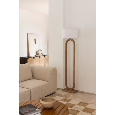 Lampa podłogowa z drewna mango Tiberia 175 cm