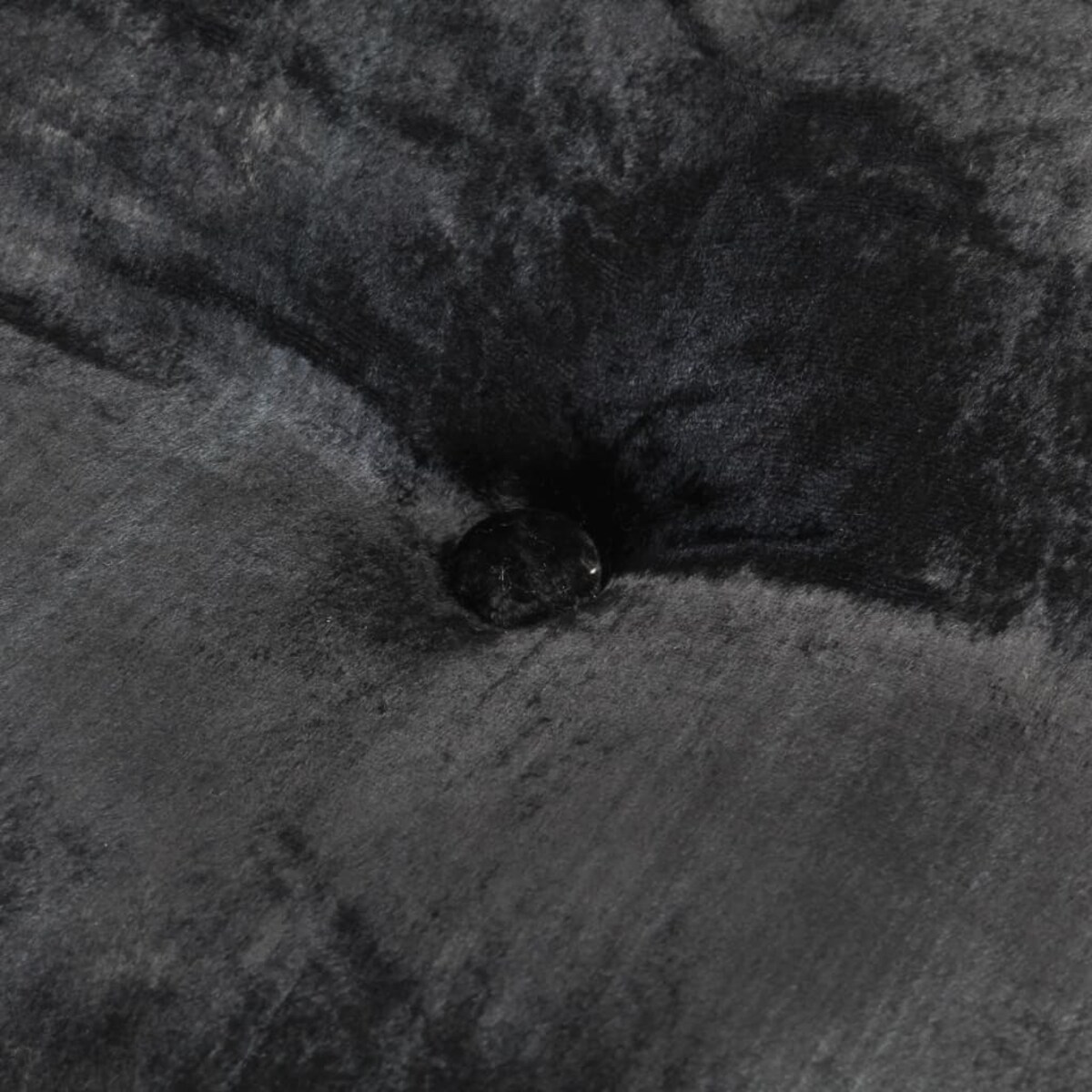 vidaXL Puf, okrągły, aksamitny, 40x20 cm, antracyt