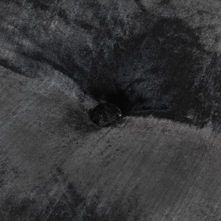 vidaXL Puf, okrągły, aksamitny, 40x20 cm, antracyt