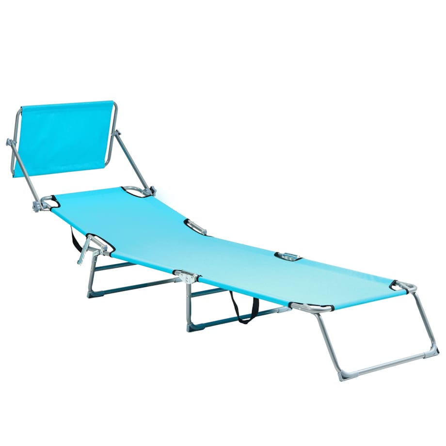 Leżak ogrodowy FOLIGNO Metal Turkusowy