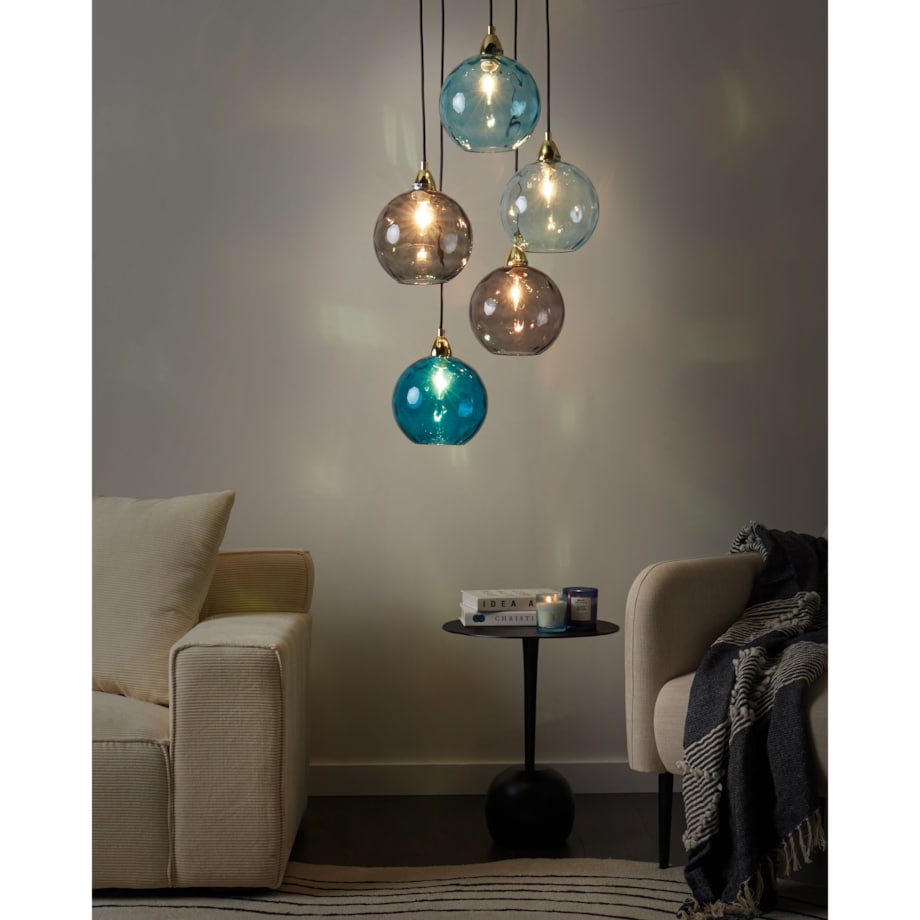 Lampa wisząca PABELLON Szkło Niebieski
