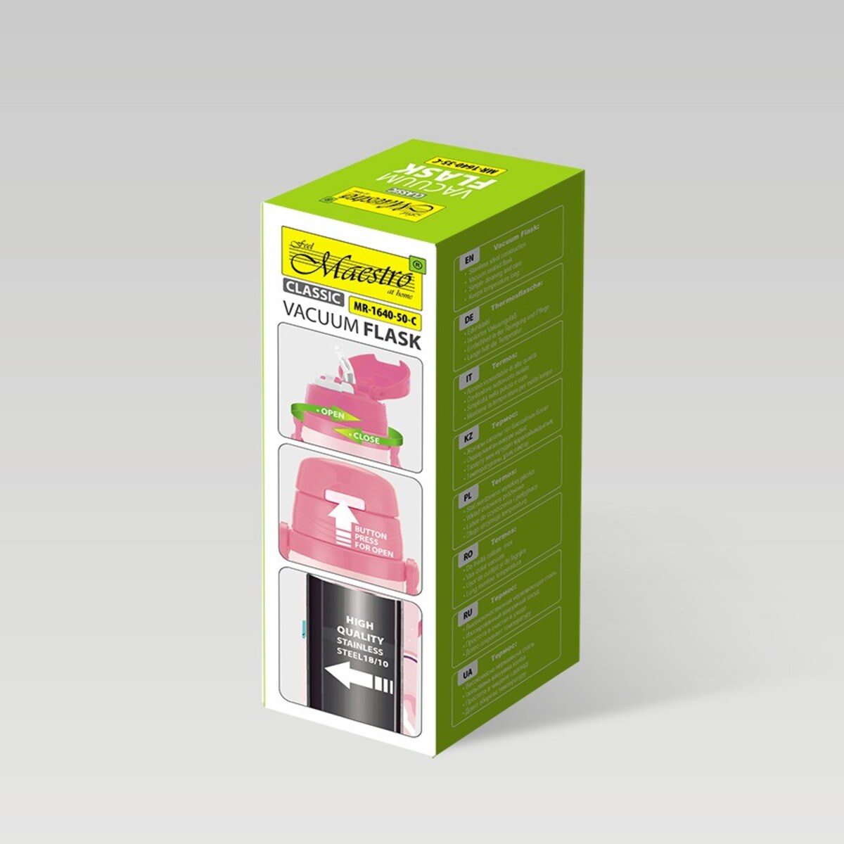 Kubek termiczny dla dzieci dziecka ze słomką 500ml jednorożec MAESTRO MR-1640-50-C