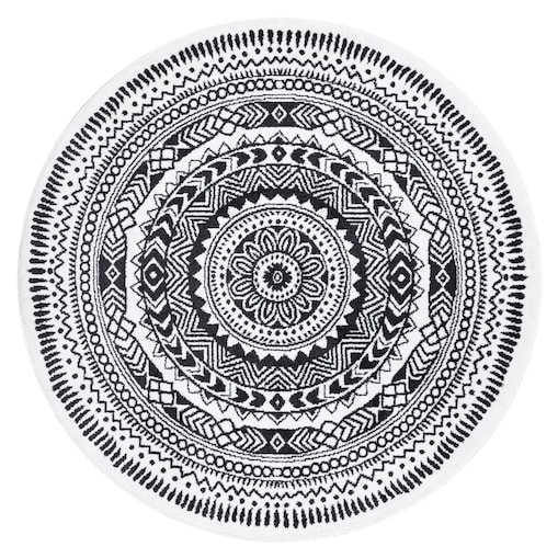 Dywan FUN Napkin serweta koło - szary koło 160 cm