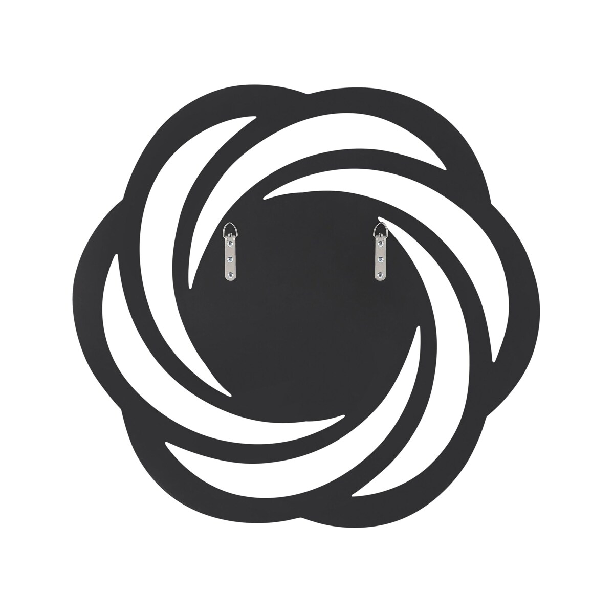 Lustro ścienne ⌀ 70 cm srebrne TREBAN