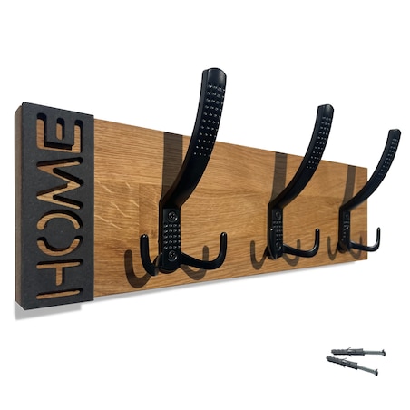 Wieszak ścienny na ubrania Modern Oak 40cm