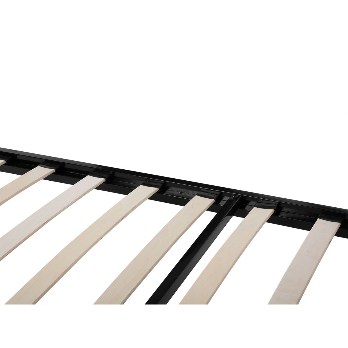 Łóżko metalowe 160 x 200 cm czarne CUSSET