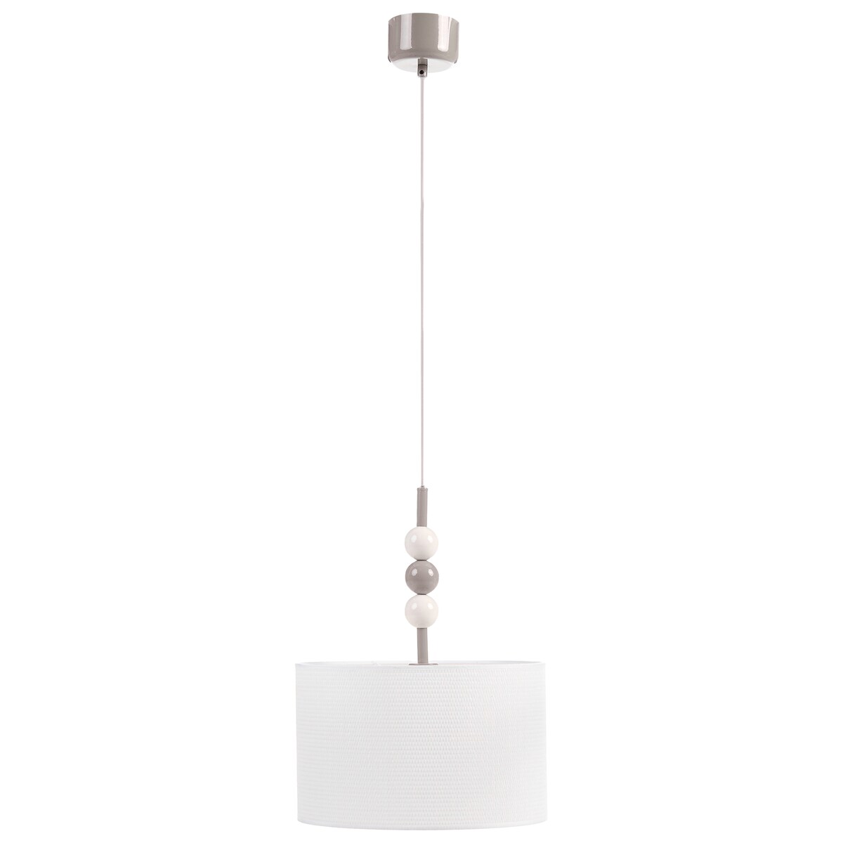 Lampa wisząca LOKY Metal Biały/ beżowy