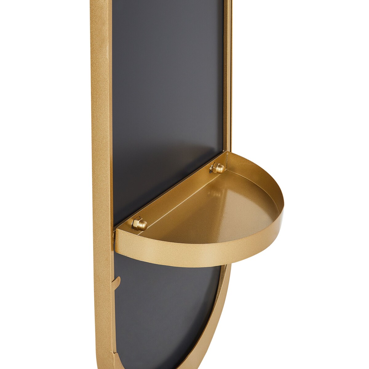 Wieszak stojący z lustrem złoty MOODY