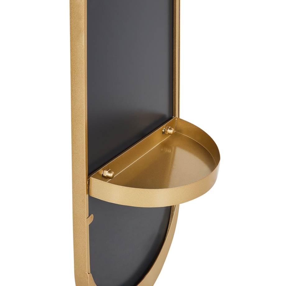 Wieszak stojący z lustrem złoty MOODY