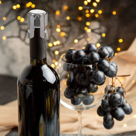 Korek Zatyczka do Wina musującego i Szampana Stalowa Wielorazowa Zatyczka