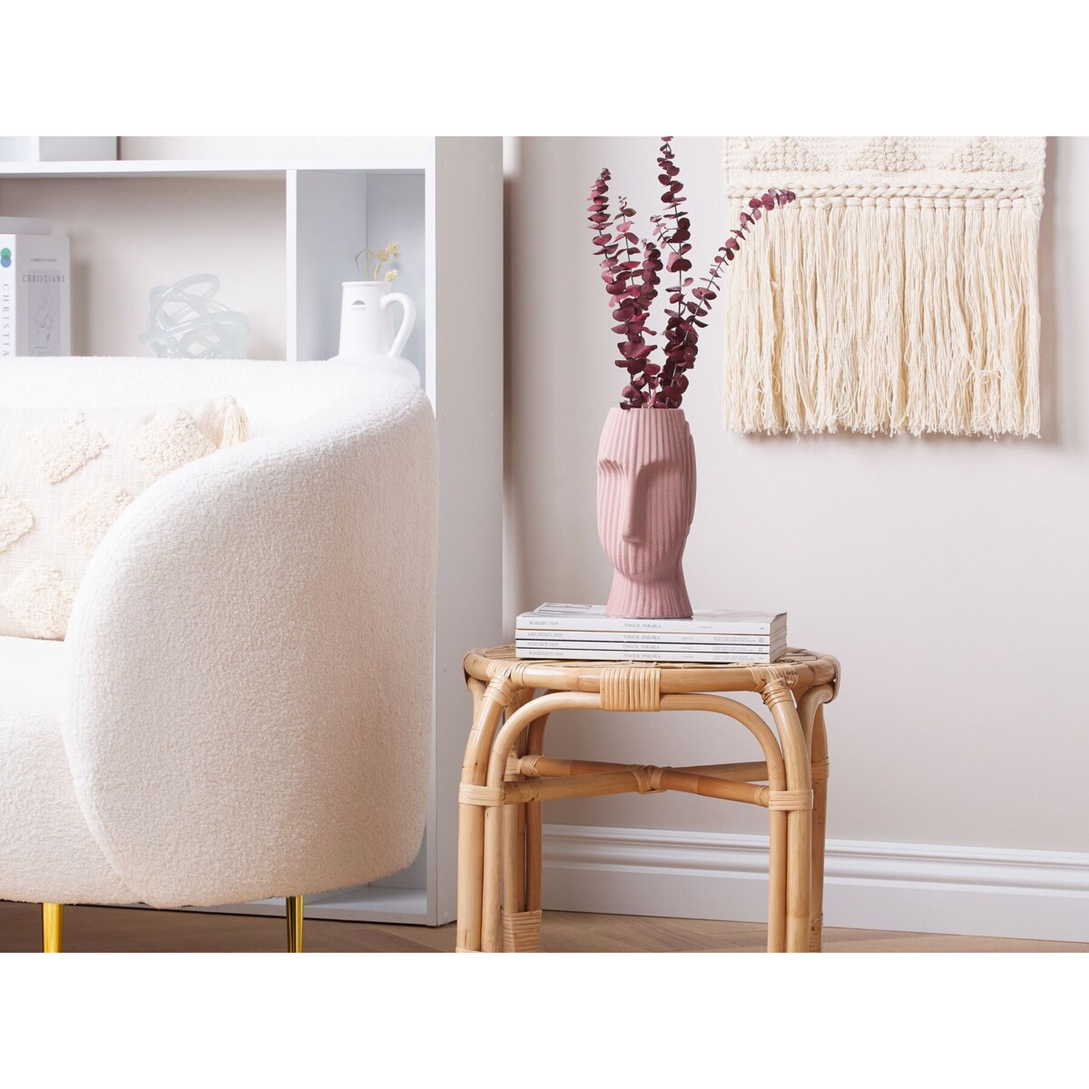 Wazon na kwiaty ceramiczny różowy PALLINI