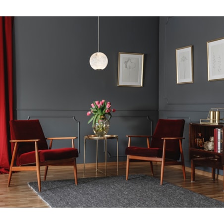 Glamour LAMPA wisząca ROSARIO PND-12220121-1A-CR Italux szklana OPRAWA crystal ZWIS LED 4,2W 3000K kula ball przezroczysta