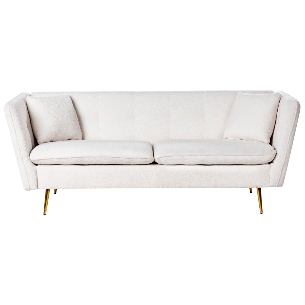 Sofa 3-osobowa boucle biała FREDERICA