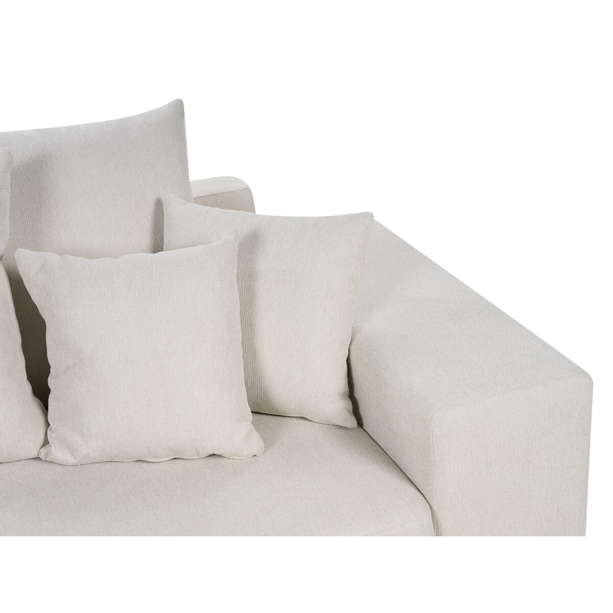 Narożnik prawostronny rozkładany z pojemnikiem jasnobeżowy LUSPA