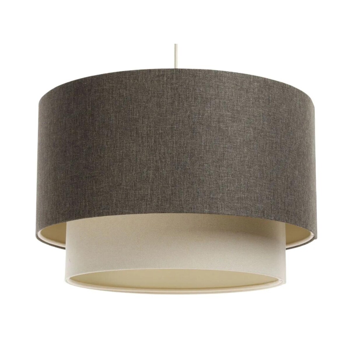 Lampa wisząca ERUTAN DOUBLE 50 szara/kremowa