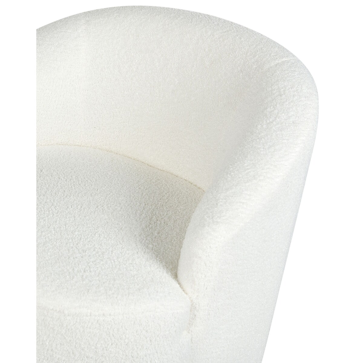 Fotel obrotowy boucle biały DAVIK