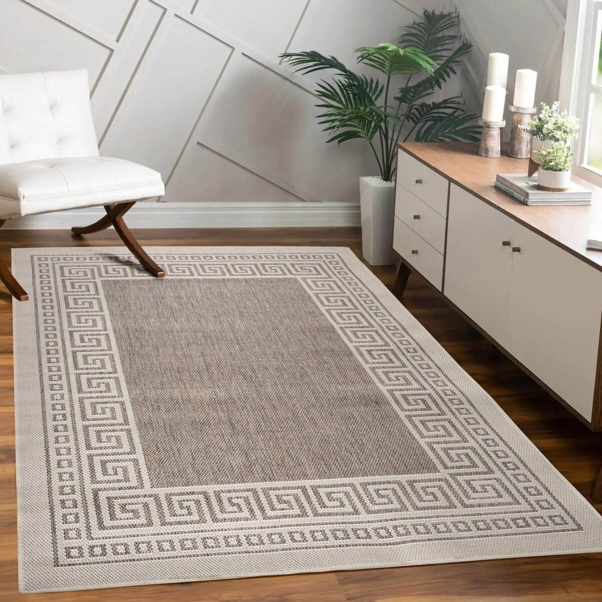 Dywan płasko tkany Express e-floor 120x160 cm e-floor grecki beżowy