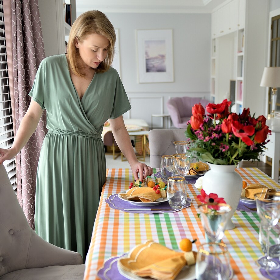 Obrus Rainbow Gingham