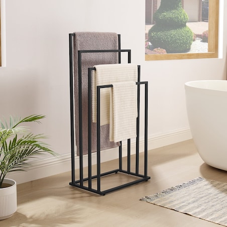 Stojak Na Ręczniki 4 Szczeble 45X29X93,5 Cm