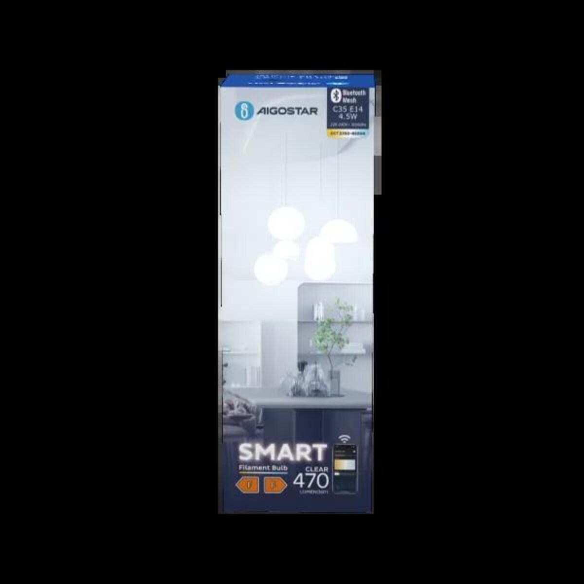 inteligentna żarówka bluetooth mesh c35 4.5w cct