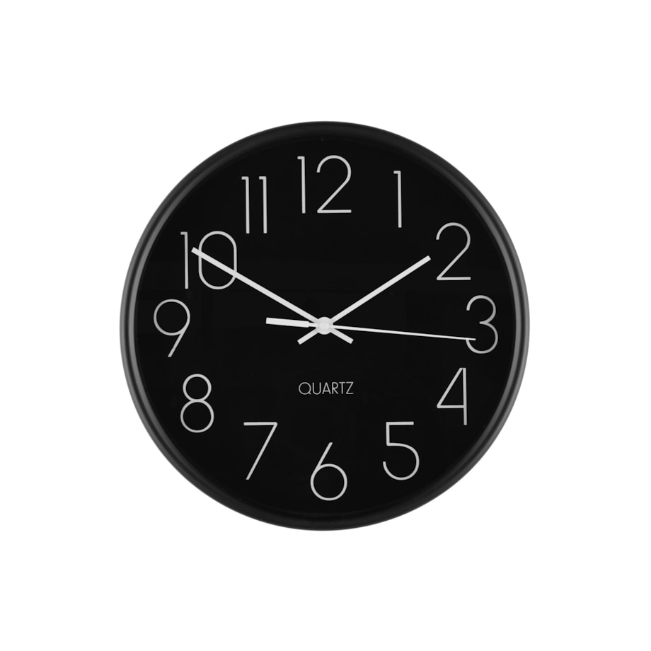 Prosty zegar ścienny, Ø 25 cm