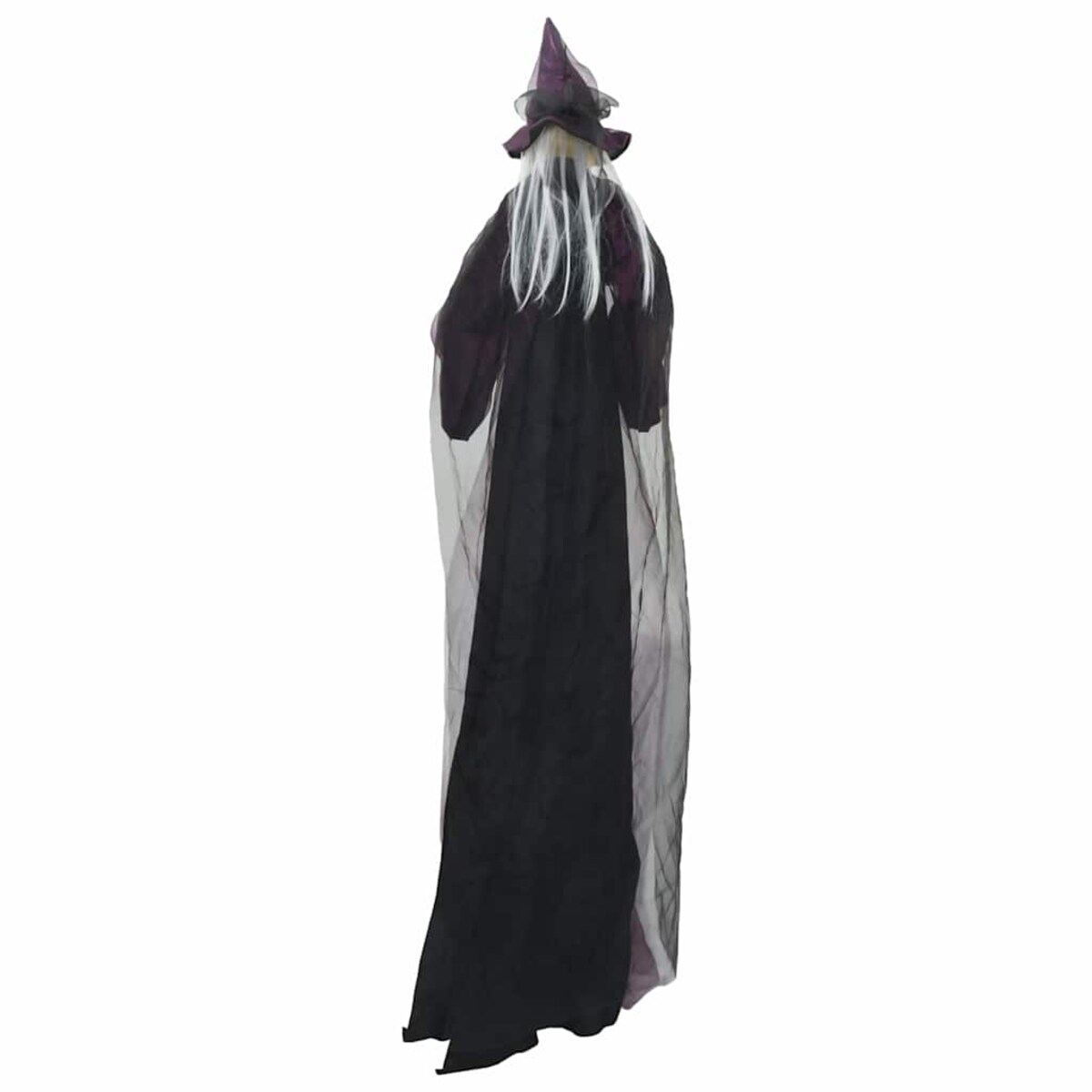 vidaXL Rozmawiająca Czarownica na Halloween Fioletowy 216 x 125 cm