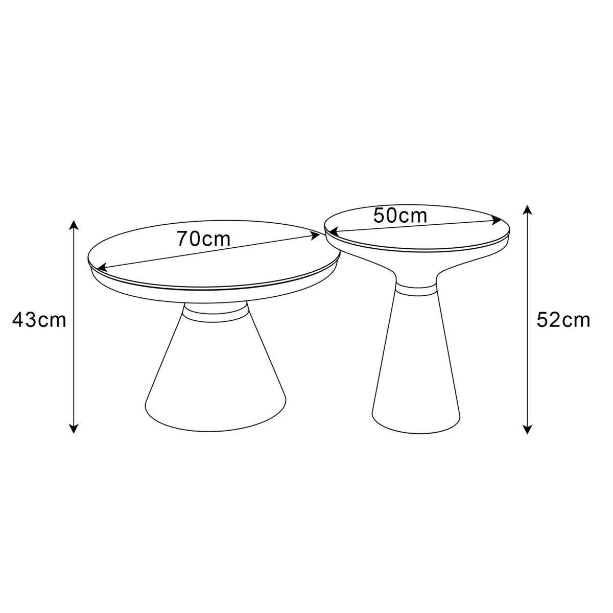 Ława GISELLE II 2w1 orzech biały marmur